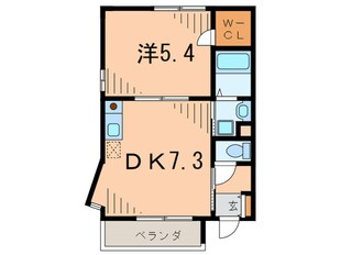 ハイロ－ム鳴尾の物件間取画像